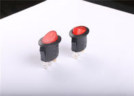 Interruptor de balancim oval vermelho do diodo emissor de luz de SPST