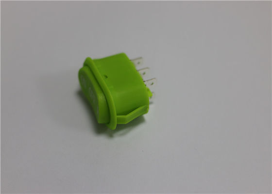 O Oval deu forma ao mini interruptor de balancim impermeável, interruptor de balancim verde 10a 250v