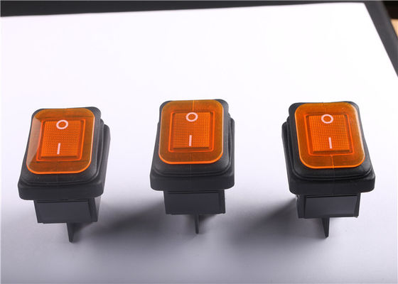 Vermelho Waterproof o interruptor de balancim conduzido